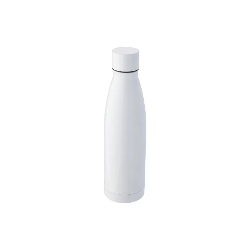 Gourde isotherme double paroi en acier inoxydable de 500 ml personnalisée - Marcelino Matières : métal Couleurs : blanc cadeau c
