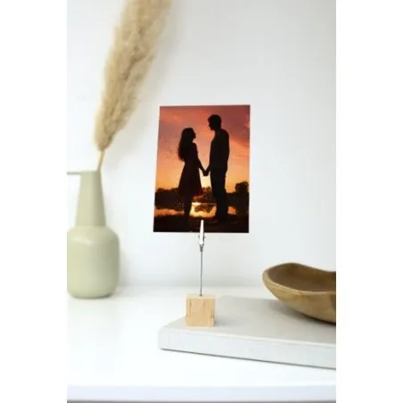 Porte-clips en bois Malia - Élégance et Praticité