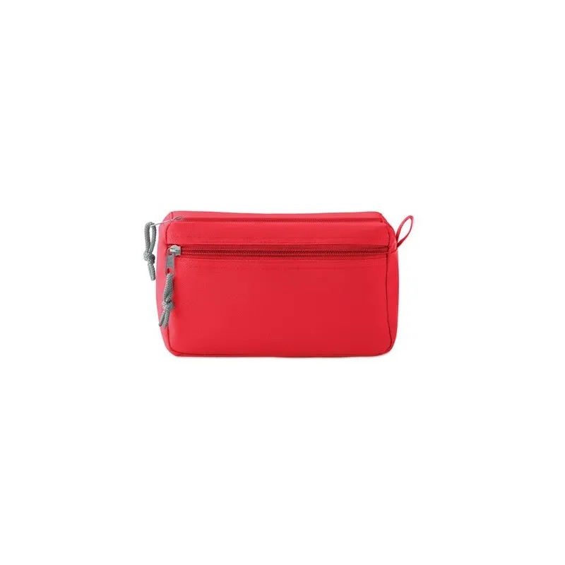 Trousse de toilette écologique sans PVC - Cadeau personnalisé NEW & SMART Matières : coton Couleurs : pierre impression haute dé