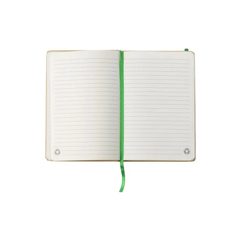 Carnet A5 personnalisé en carton recyclé - Gianni Matières : coton Couleurs : noir cadeau collaborateur premium