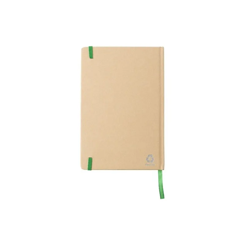 Carnet A5 personnalisé en carton recyclé - Gianni Matières : bambou Couleurs : bois personnalisation rapide en France