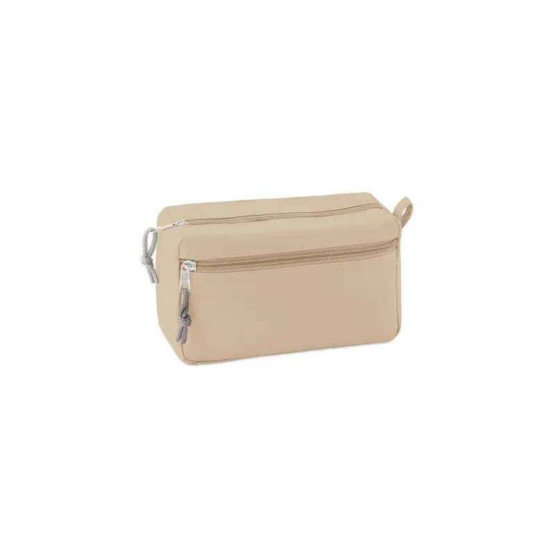 Trousse de toilette écologique sans PVC - Cadeau personnalisé NEW & SMART Matières : coton Couleurs : noir marquage laser ultra 
