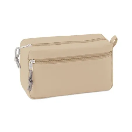 Trousse de toilette écologique sans PVC - Cadeau personnalisé NEW & SMART Matières : coton Couleurs : noir marquage laser ultra 