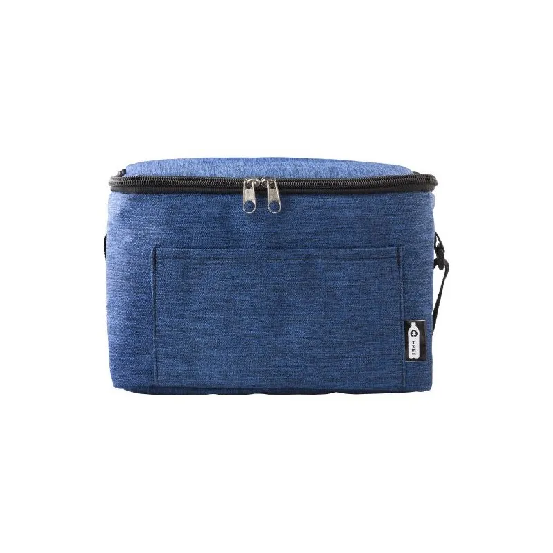 Sac isotherme écologique en polyester rPET personnalisé Isabella Matières : bambou Couleurs : blanc cadeau entreprise pas cher