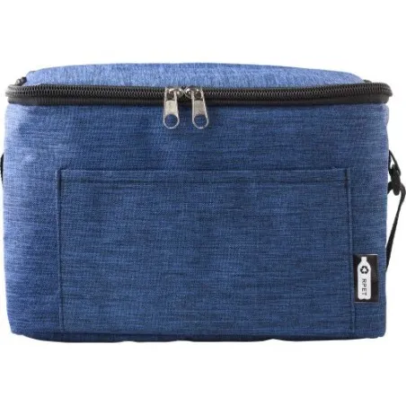 Sac isotherme écologique en polyester rPET personnalisé Isabella Matières : bambou Couleurs : blanc cadeau entreprise pas cher