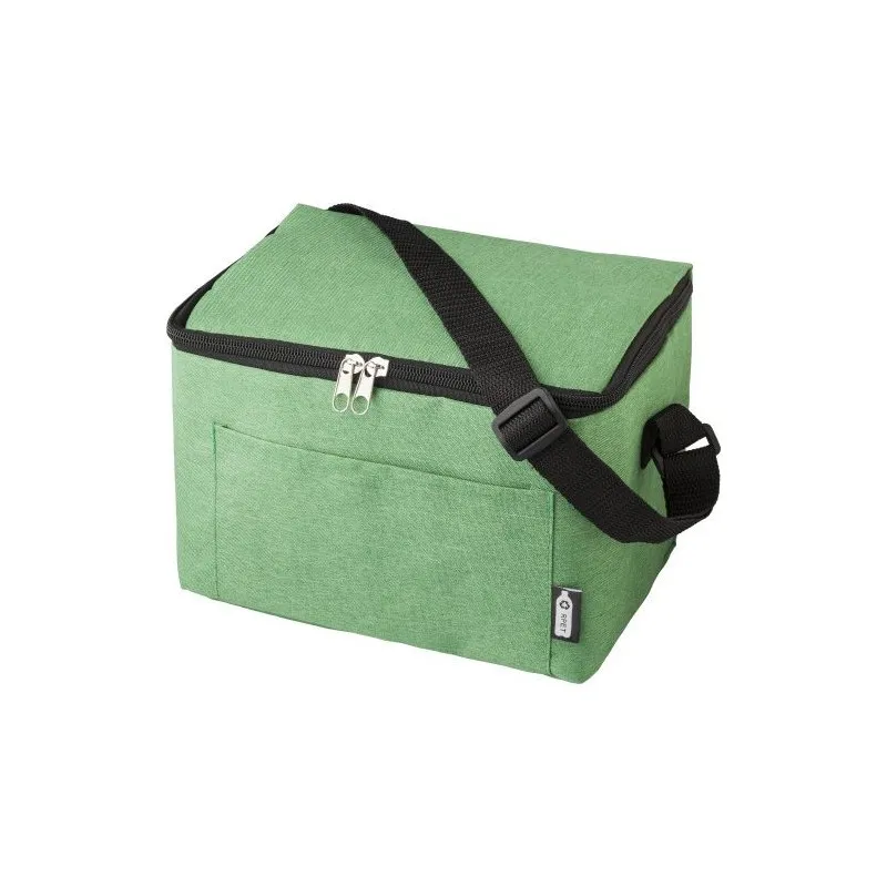 Sac isotherme écologique en polyester rPET personnalisé Isabella Matières : bambou Couleurs : blanc goodies publicitaire durable