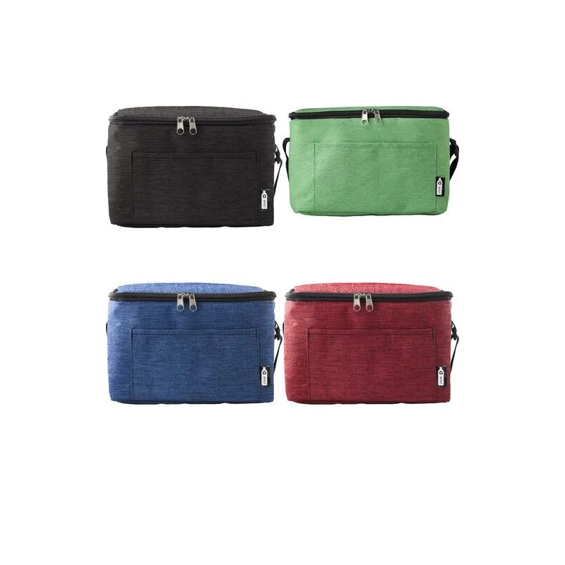 Sac isotherme écologique en polyester rPET personnalisé Isabella Matières : bambou Couleurs : bois livraison express 24h 48h
