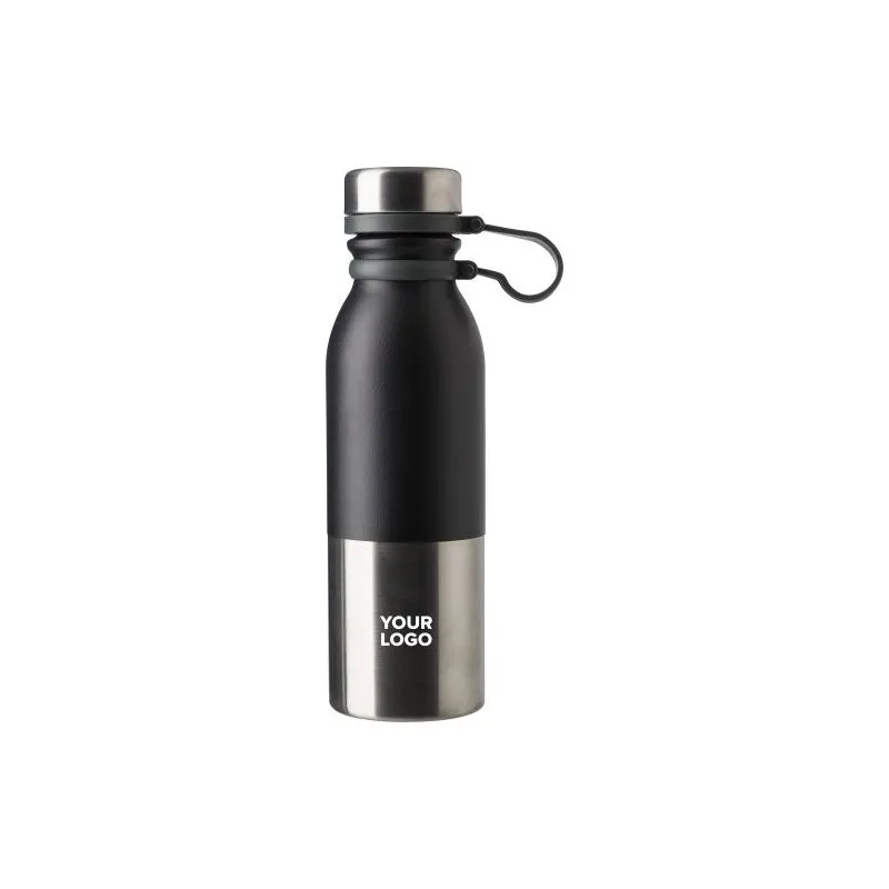Gourde isotherme en acier inoxydable de 600 ml personnalisée Will Matières : ABS Couleurs : blanc personnalisation rapide en Fra