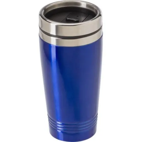 Mug isotherme double paroi de 450 ml personnalisé Velma Matières : acier inoxydable Couleurs : bleu royal accessoire événementie