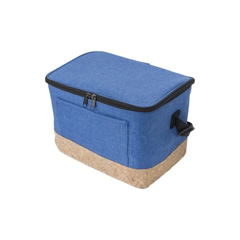 Sac isotherme personnalisé en polyester Dieter Matières : acier inoxydable Couleurs : noir objet promo petit budget