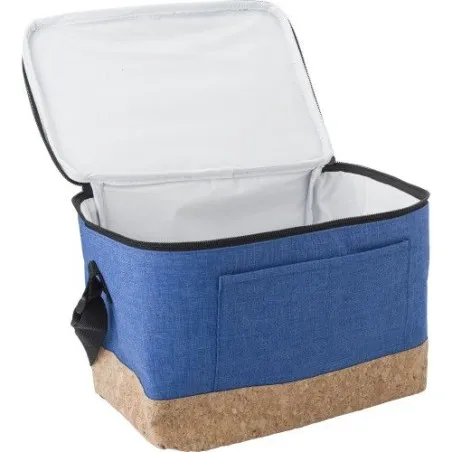 Sac isotherme personnalisé en polyester Dieter Matières : acier inoxydable Couleurs : noir cadeau entreprise pas cher