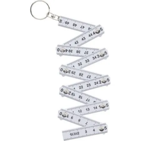 Porte-clés mètre-pliant 50 cm en plastique Holly