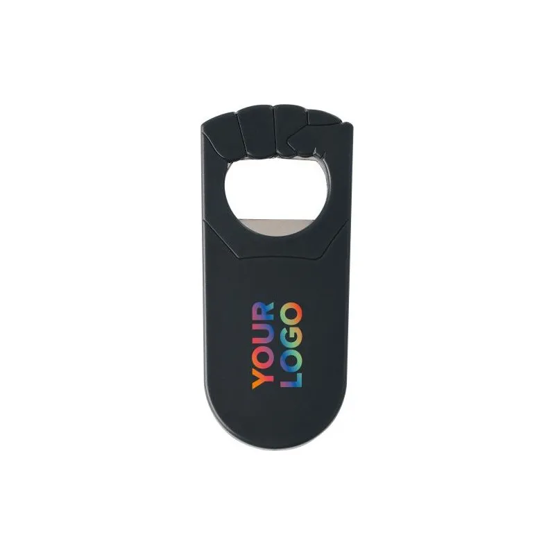 Décapsuleur en plastique personnalisé publicitaire Tay Matières : coton Couleurs : pierre impression haute définition