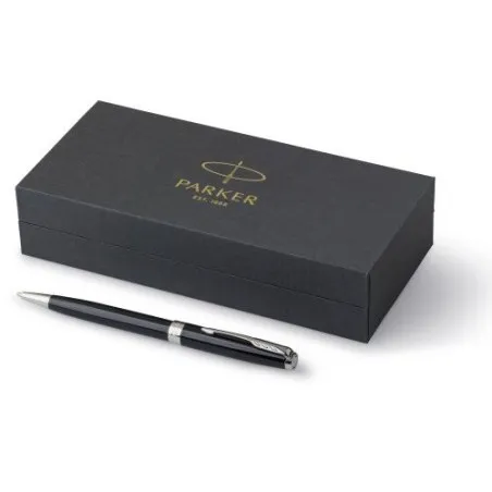 Stylo bille luxe personnalisé Parker Sonnet Matières : cire Couleurs : bleu impression haute définition