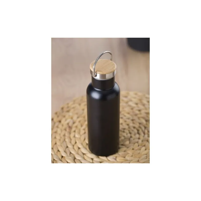 Bouteille isotherme écologique 500 ml en acier inoxydable - Odette Matières : PET Couleurs : rouge accessoire événementiel uniqu