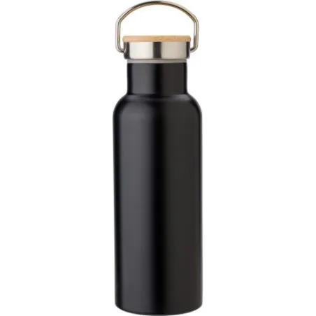 Bouteille isotherme écologique 500 ml en acier inoxydable - Odette Matières : PET Couleurs : bleu cadeau entreprise pas cher