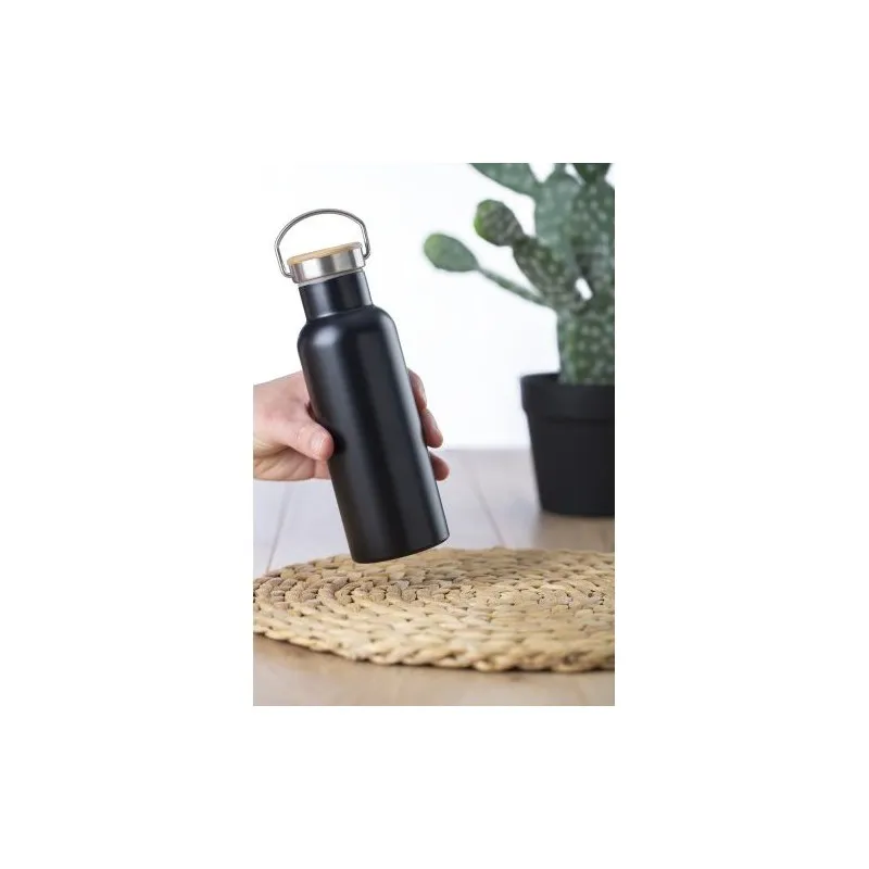 Bouteille isotherme écologique 500 ml en acier inoxydable - Odette Matières : PET Couleurs : bleu objet promotionnel éco-respons