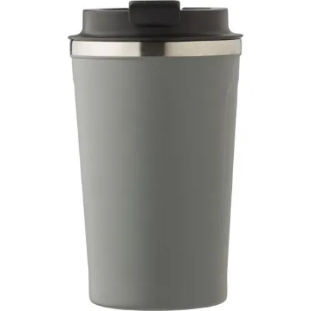 Mug isotherme écologique en acier inoxydable de 380 ml - Sofia Matières : PET Couleurs : vert foncé cadeau entreprise pas cher
