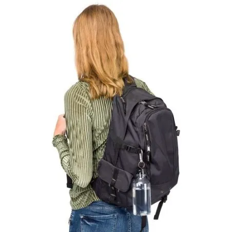 Gourde écologique transparente de 400 ml en rPET - Nancy Matières : métal Couleurs : noir livraison express 24h 48h