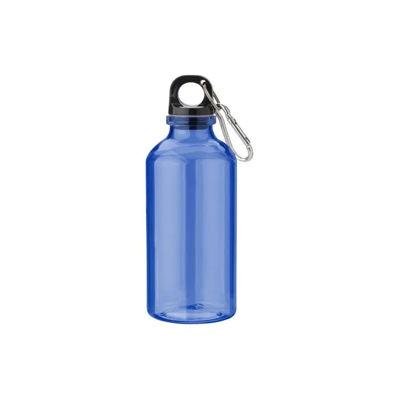 Gourde écologique transparente de 400 ml en rPET - Nancy Matières : PET Couleurs : noir cadeau entreprise pas cher