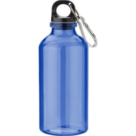 Gourde écologique transparente de 400 ml en rPET - Nancy Matières : PET Couleurs : noir cadeau entreprise pas cher