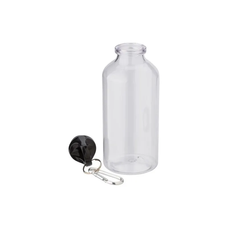 Gourde écologique transparente de 400 ml en rPET - Nancy Matières : PET Couleurs : noir objet promo petit budget