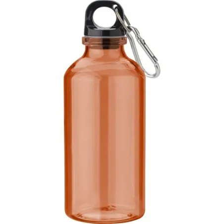 Gourde écologique transparente de 400 ml en rPET - Nancy Matières : papier Couleurs : gris personnalisable avec votre logo