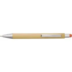 Stylo bille écologique en bambou et plastique - Claire Couleurs : beige 2