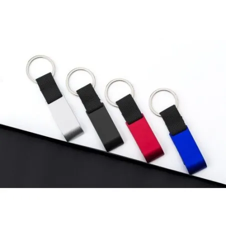 Porte-clés métal décapsuleur personnalisé pratique Lionel Matières : aluminium Couleurs : bleu accessoire événementiel unique