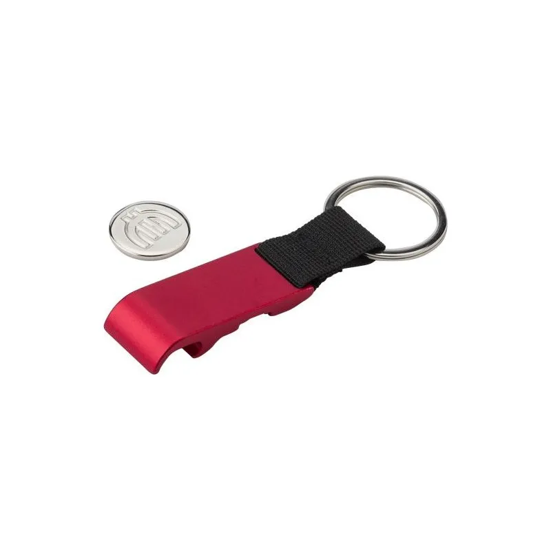 Porte-clés métal décapsuleur personnalisé pratique Lionel Matières : aluminium Couleurs : argenté livraison express 24h 48h