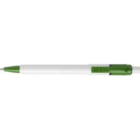 Stylo bille personnalisé en ABS - Objet publicitaire Baron Matières : bois Couleurs : vert citron cadeau entreprise pas cher
