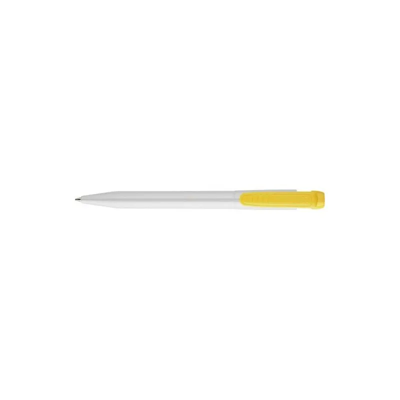 Stylo à Bille Personnalisé en Plastique Matières : PVC Couleurs : blanc marquage laser ultra précis