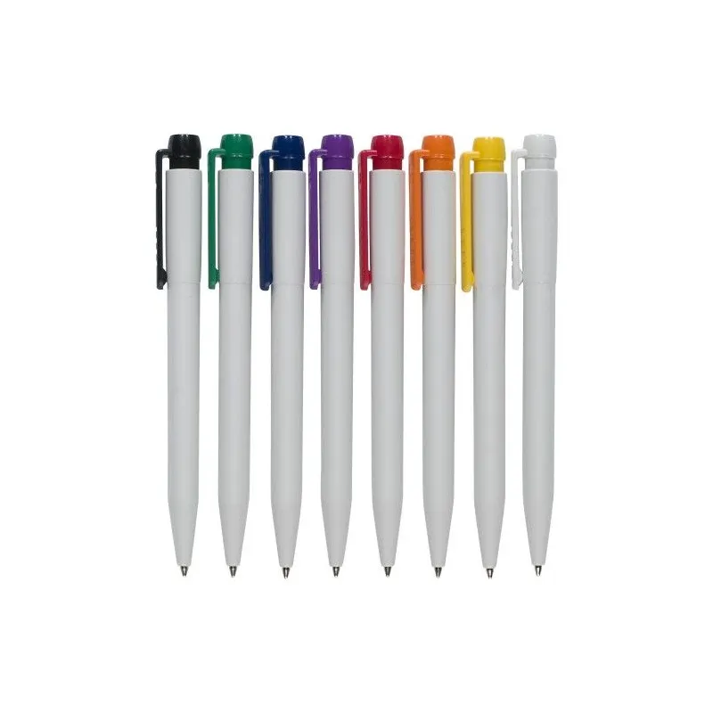 Stylo à Bille Personnalisé en Plastique Matières : coton Couleurs : noir Contenance : 25 L marquage laser ultra précis