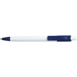 Stylo à bille personnalisé en ABS de la marque Ducal Matières : polyester Couleurs : argenté Contenance : 8 L 2