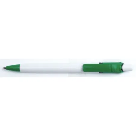 Stylo à bille personnalisé en ABS de la marque Ducal Matières : liège Couleurs : blanc marquage laser ultra précis