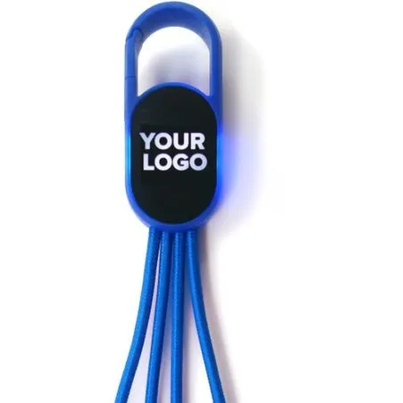 Chargeur à induction double écologique en bambou personnalisé - Idris Matières : polyester Couleurs : vert citron cadeau client 