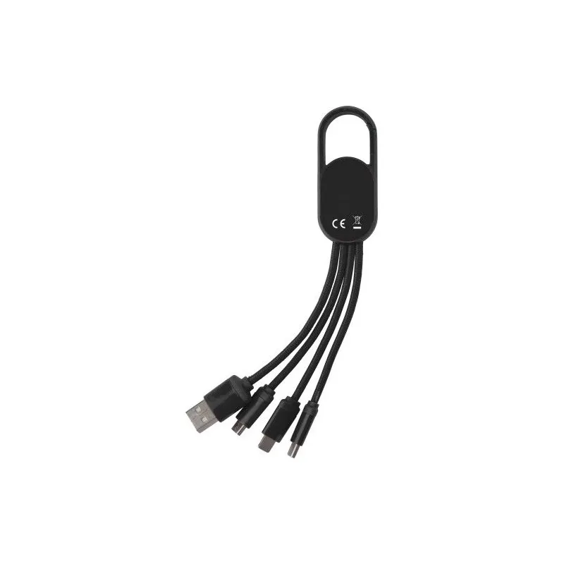 Chargeur à induction double écologique en bambou personnalisé - Idris Matières : polyester Couleurs : bleu impression haute défi