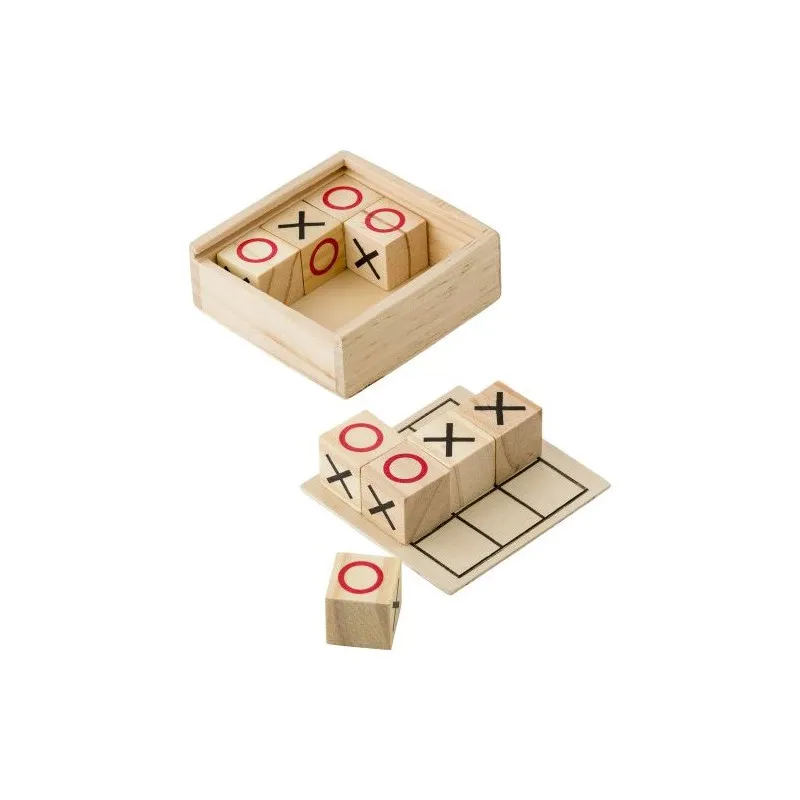 Jeu de Morpion en Bois Alessio - Amusement Durable