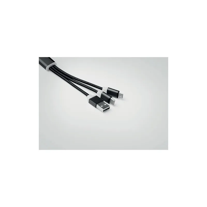 Porte-clés RIZO : Chargeur USB 3 en 1