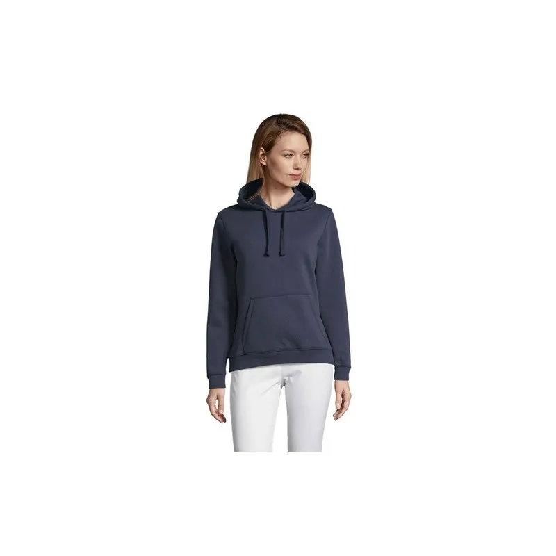 Sweat-shirt Femme Personnalisé à Capuche - Spencer Matières : PET Taille textile : 5XL Couleurs : noir goodies entreprise design