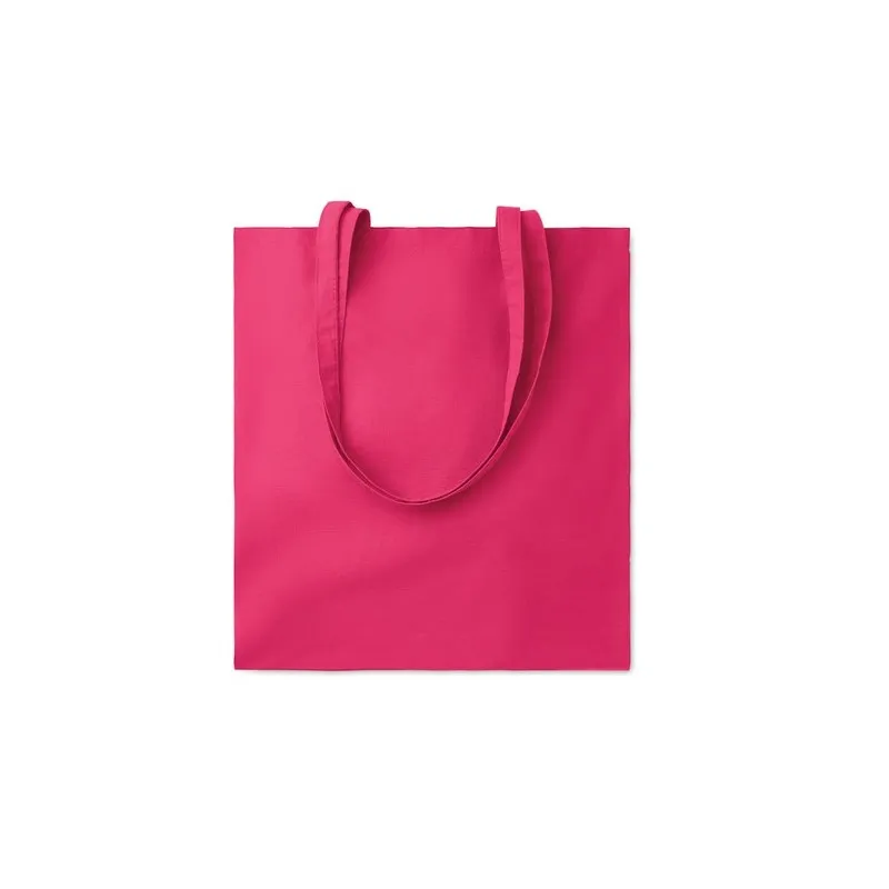Sac shopping écologique en coton 140gr/m² personnalisé COTTONEL COLOUR + Matières : bambou Couleurs : bois accessoire événementi