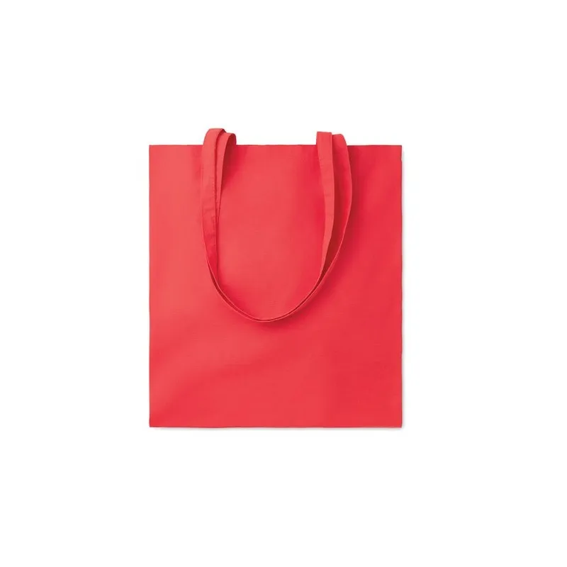 Sac shopping écologique en coton 140gr/m² personnalisé COTTONEL COLOUR + Matières : verre Couleurs : marron objet publicitaire r