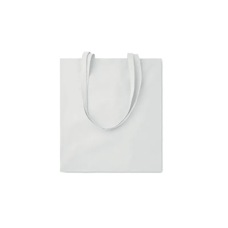 Sac shopping écologique en coton 140gr/m² personnalisé COTTONEL COLOUR + Matières : polypropylène (PP) Couleurs : bleu marine ma