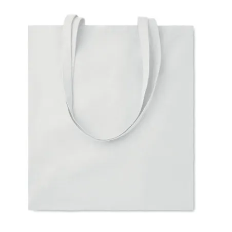 Sac shopping écologique en coton 140gr/m² personnalisé COTTONEL COLOUR + Matières : polypropylène (PP) Couleurs : bleu marine ma