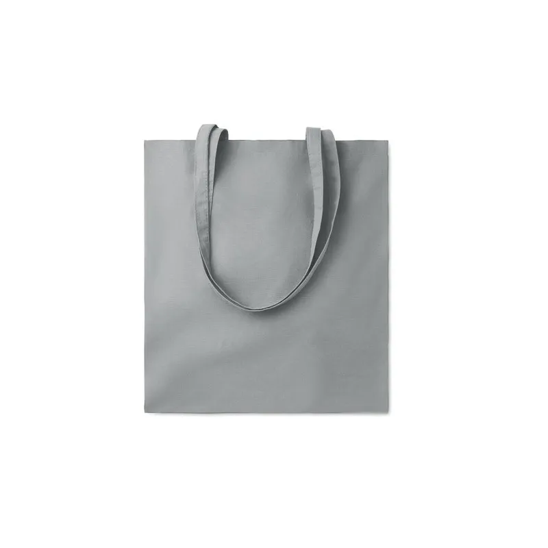 Sac shopping écologique en coton 140gr/m² personnalisé COTTONEL COLOUR + Matières : polypropylène (PP) Couleurs : blanc personna