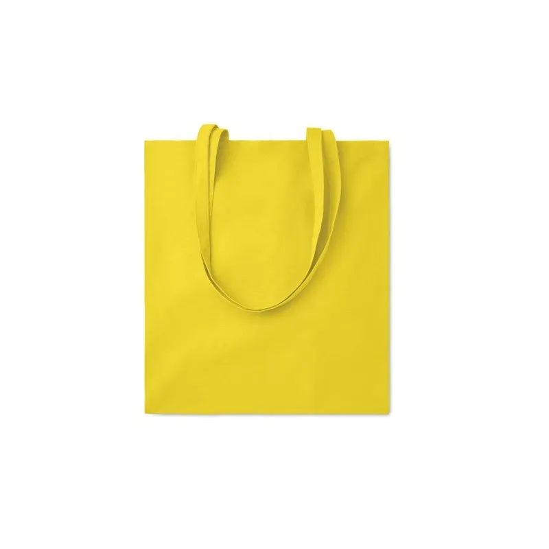 Sac shopping écologique en coton 140gr/m² personnalisé COTTONEL COLOUR + Matières : polypropylène (PP) Couleurs : noir livraison