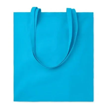Sac shopping écologique en coton 140gr/m² personnalisé COTTONEL COLOUR + Matières : verre recyclé Couleurs : transparent goodies