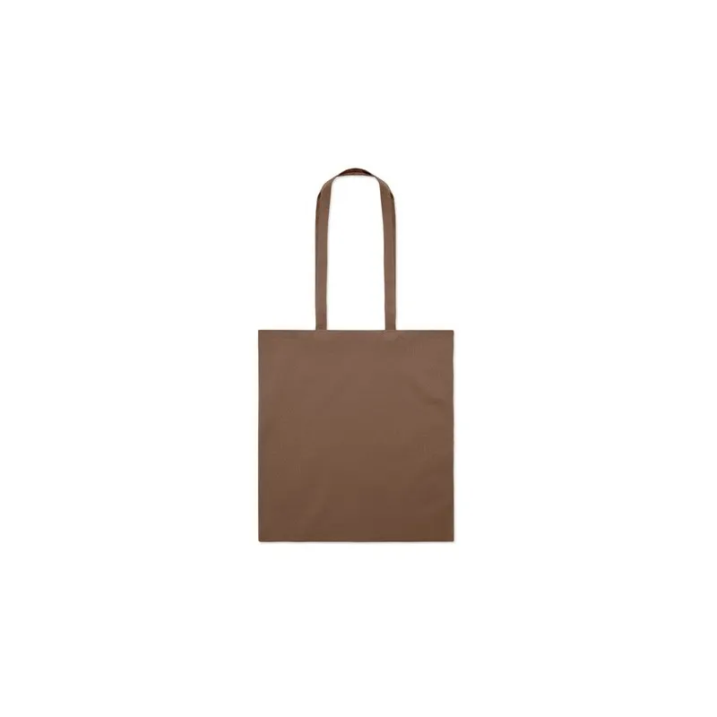Sac shopping écologique en coton 140gr/m² personnalisé COTTONEL COLOUR + Matières : acrylique Couleurs : noir objet promo petit 