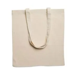 Sac shopping écologique en coton 140gr/m² personnalisé COTTONEL Matières : verre Couleurs : argenté mat