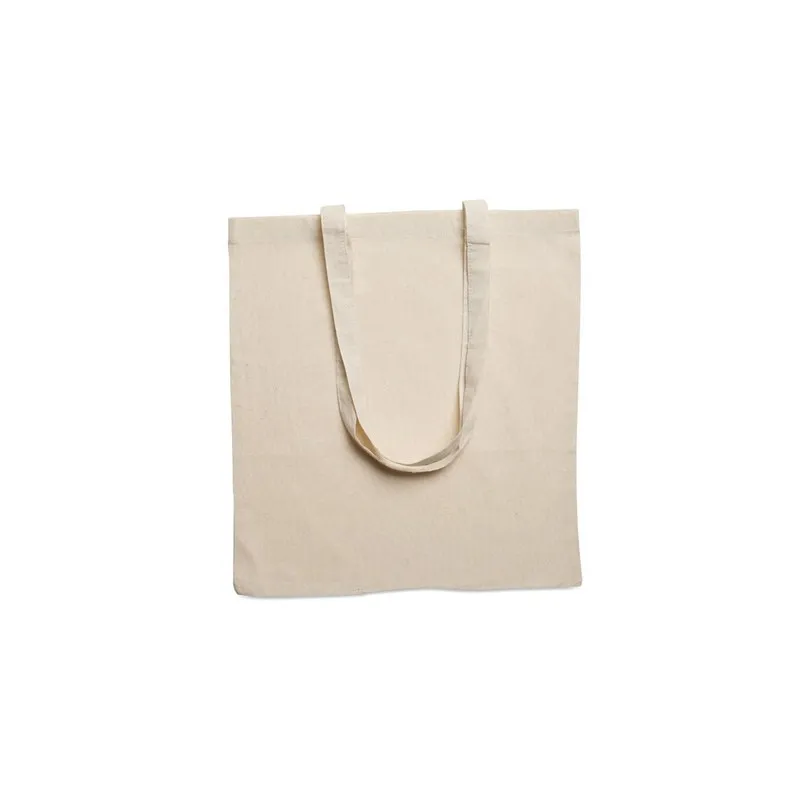 Sac shopping écologique en coton 140gr/m² personnalisé COTTONEL Matières : verre Couleurs : argenté mat personnalisable avec vot